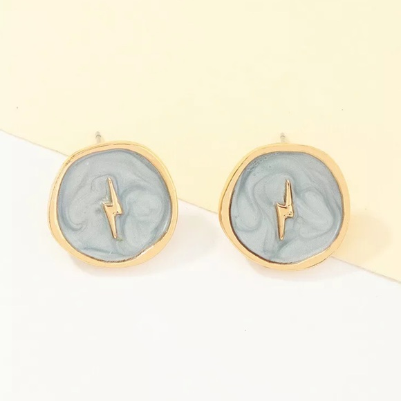 Lighting Bolt Stud Earrings. New!! - Picture 1 of 2